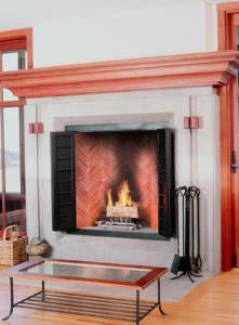 contemporary-herringbone-fireplace