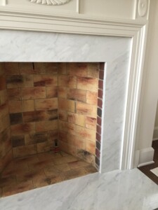 Antique Firebrick installation